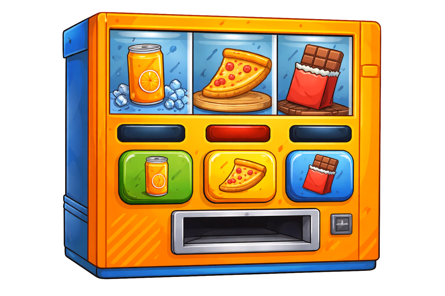 Vending machine with different food